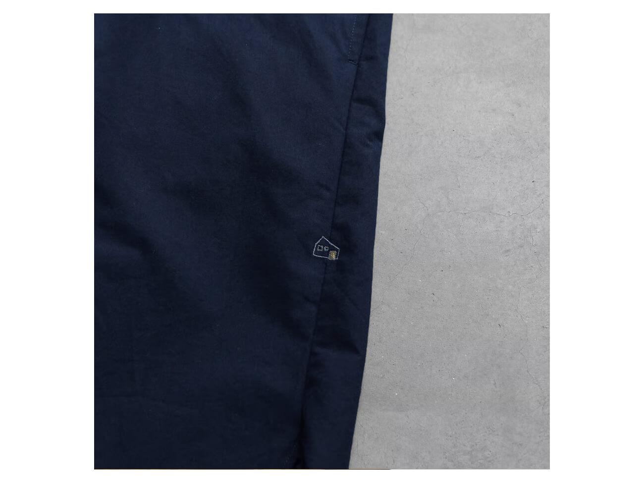 やわらかコットン/ロングシャツ 004/ダークネイビー(ユニセックス)/HUIS