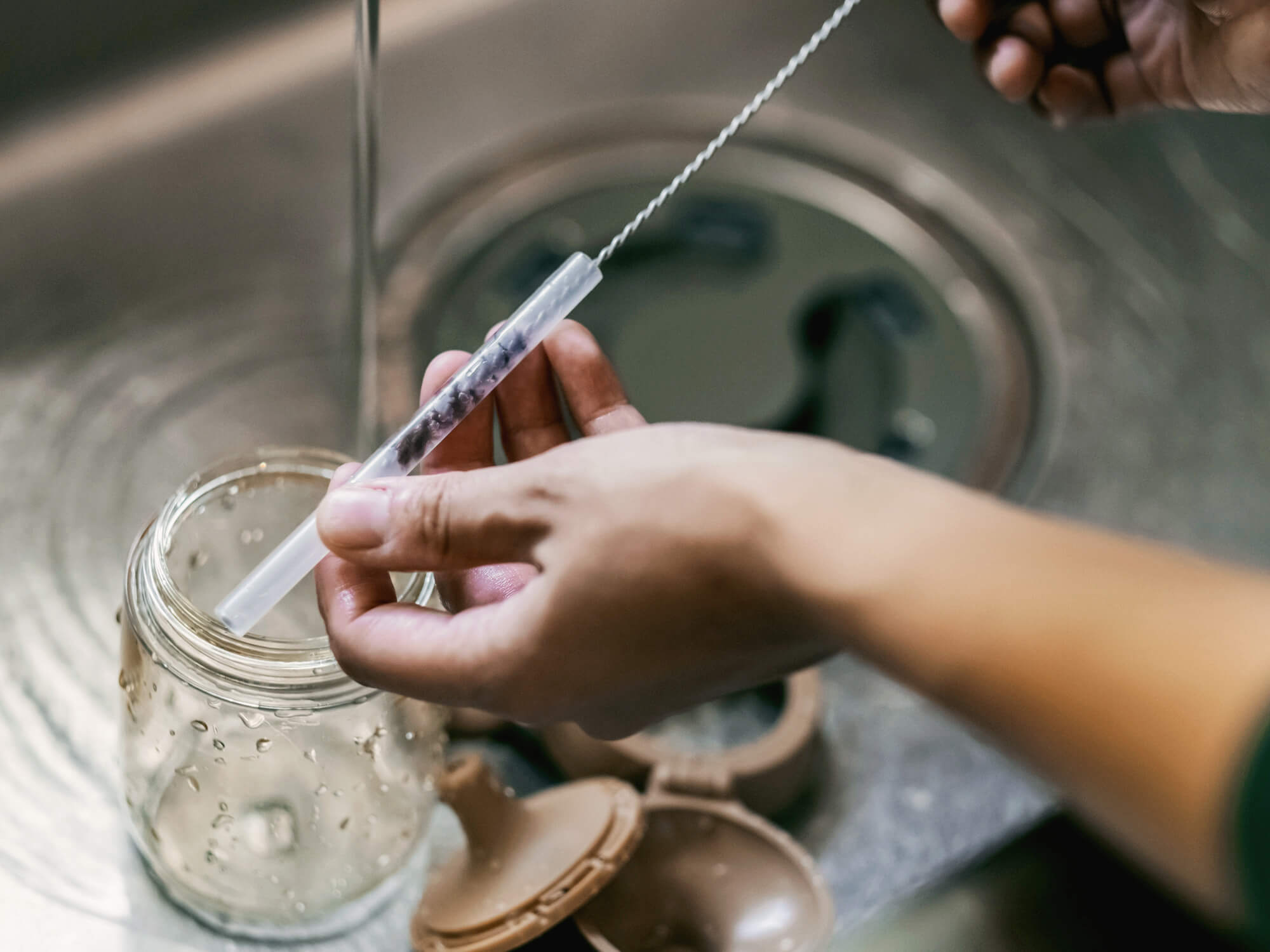 しゅろのやさしいたわし/ストロー用/高田耕造商店
