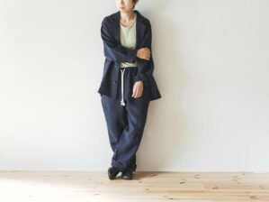 やわらかリネンのイージーワイドパンツ（2色）／余白（yohaku）