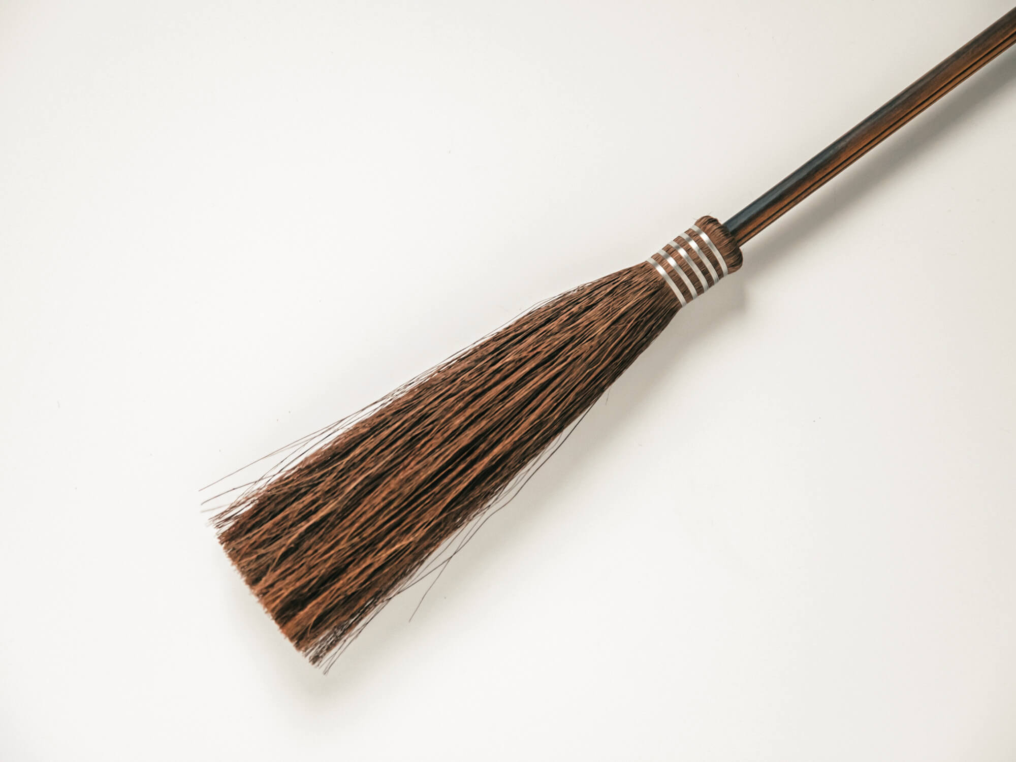 しゅろのやさしいほうき/はたき 焼檜柄/高田耕造商店