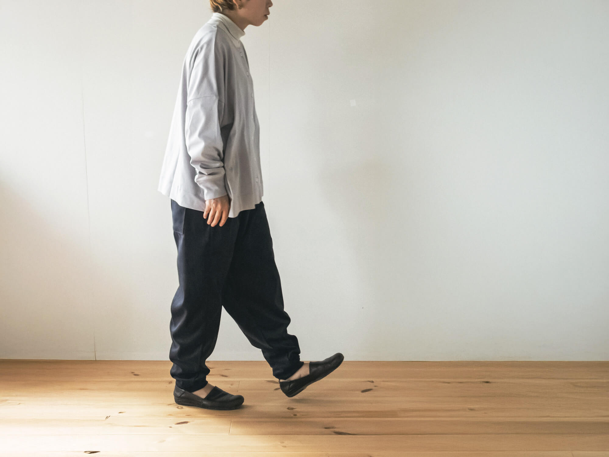 ドバイパンツ ベロア素材／余白（yohaku）