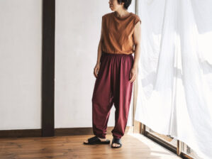 ドバイパンツ プレミアム天竺素材／余白（yohaku）